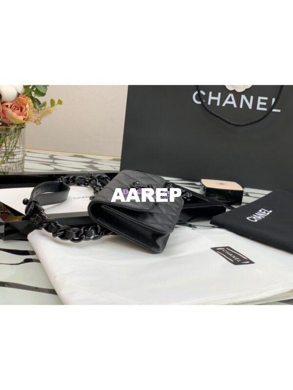 Replica Chanel Grained Calfskin Belt Flap Card Holder AP1955 5