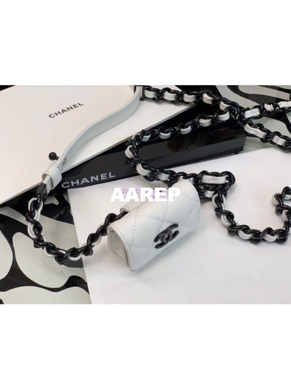 Replica Chanel Belt Airpods Pro Holder AP1956 White 4