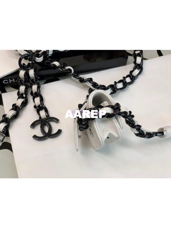 Replica Chanel Belt Airpods Pro Holder AP1956 White 5