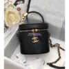 Replica Chanel Resin Flap Bag AS2380 Black 2