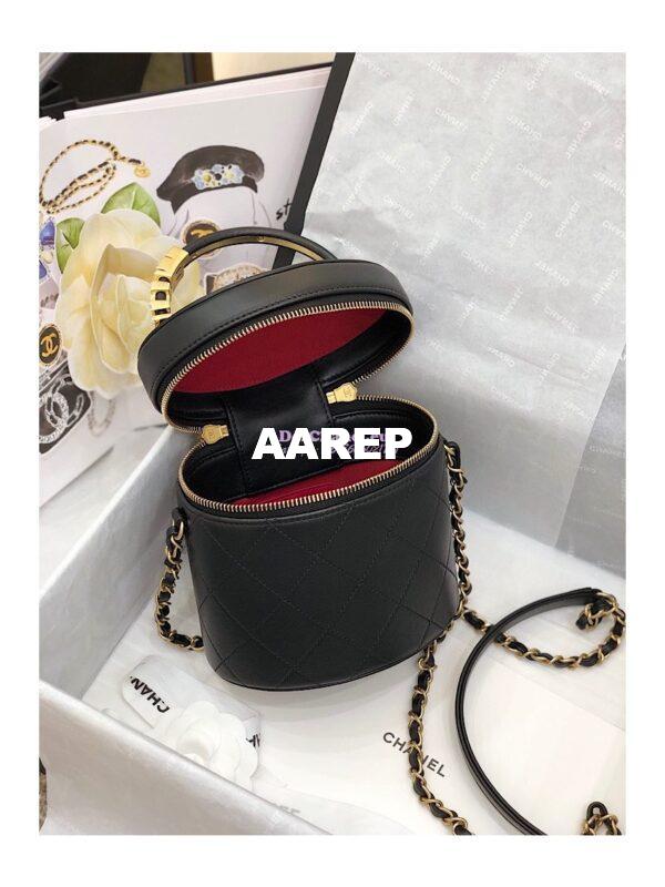 Replica Chanel Vanity Bag in Calfskin AS2061 Black 9
