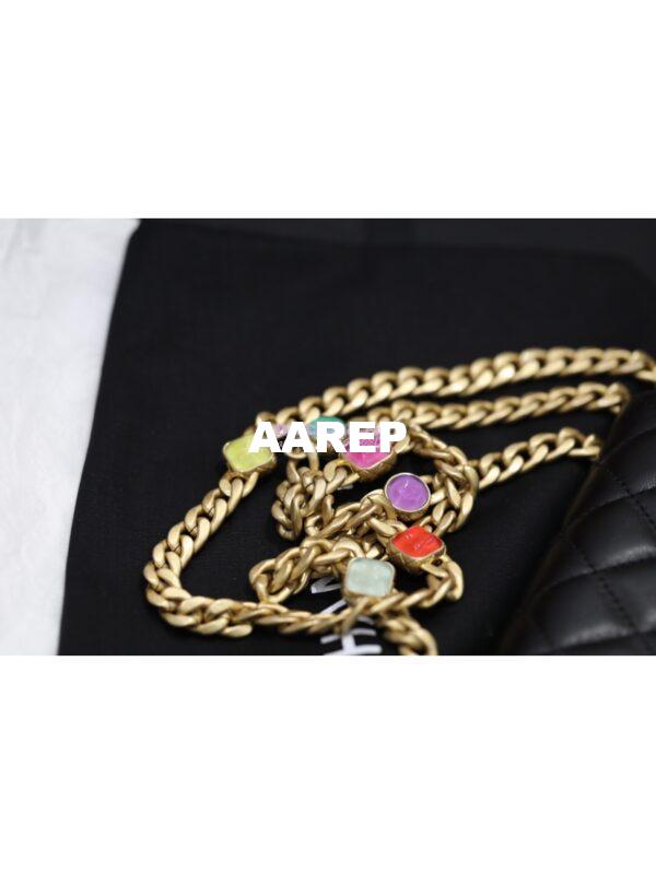 Replica Chanel Resin Flap Bag AS2380 Black 8