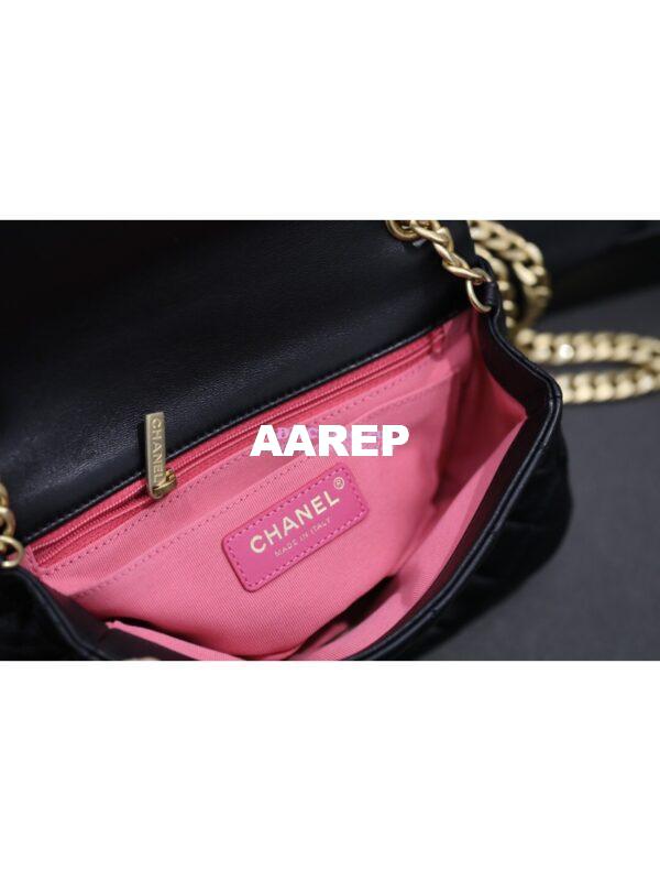 Replica Chanel Resin Flap Bag AS2380 Black 12