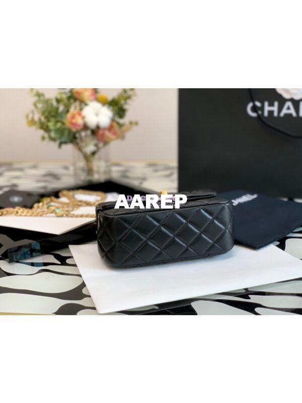 Replica Chanel Mini Square Resin Bag AS2379 Black 11
