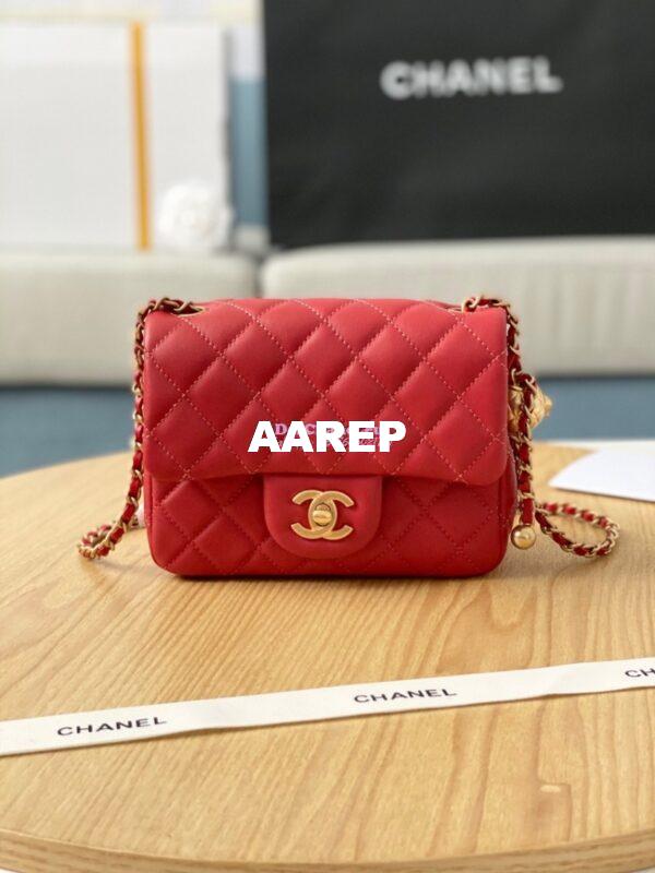 Replica Chanel Lambskin Flap Bag AS1786 Red