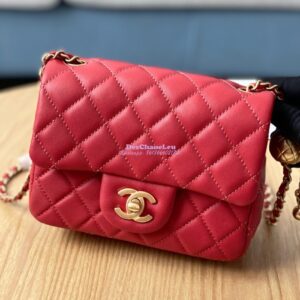 Replica Chanel Lambskin Flap Bag AS1786 Red 2