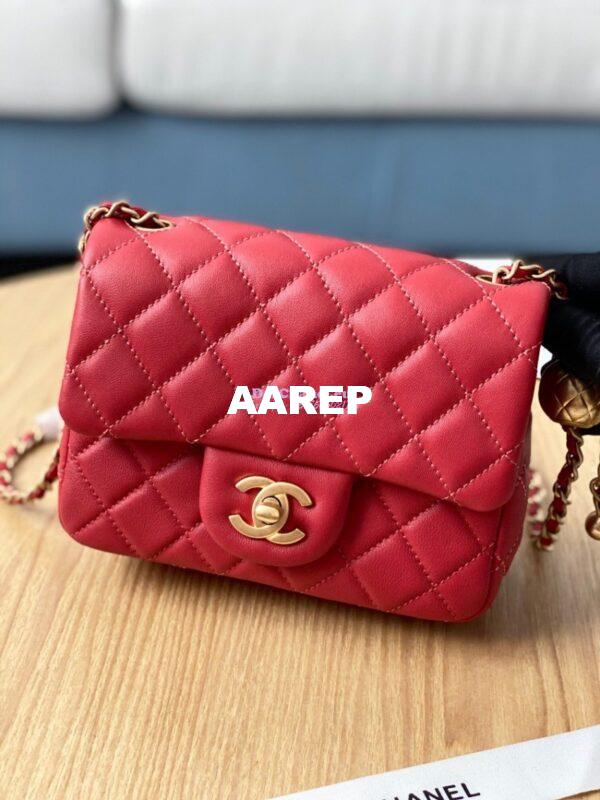 Replica Chanel Lambskin Flap Bag AS1786 Red 2