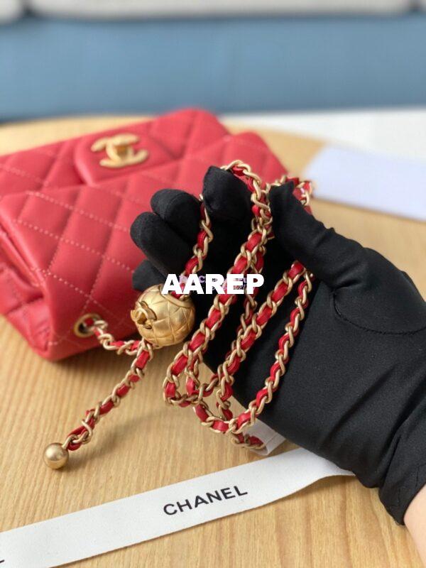 Replica Chanel Lambskin Flap Bag AS1786 Red 6