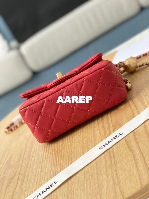Replica Chanel Lambskin Flap Bag AS1786 Red 9