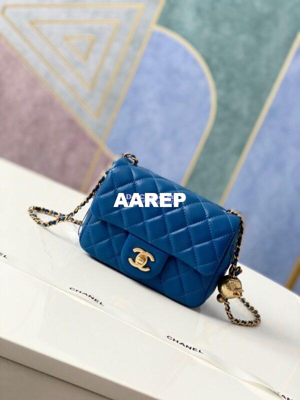 Replica Chanel Lambskin Flap Bag AS1786 Blue
