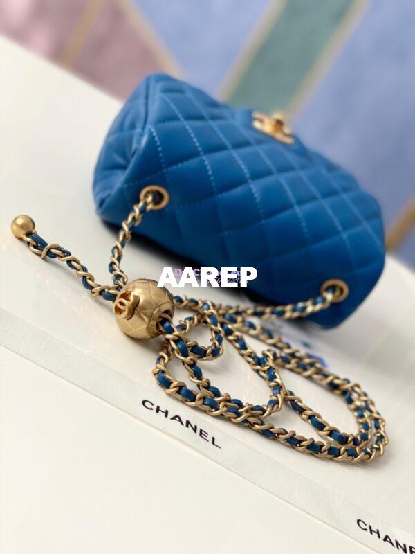 Replica Chanel Lambskin Flap Bag AS1786 Blue 2