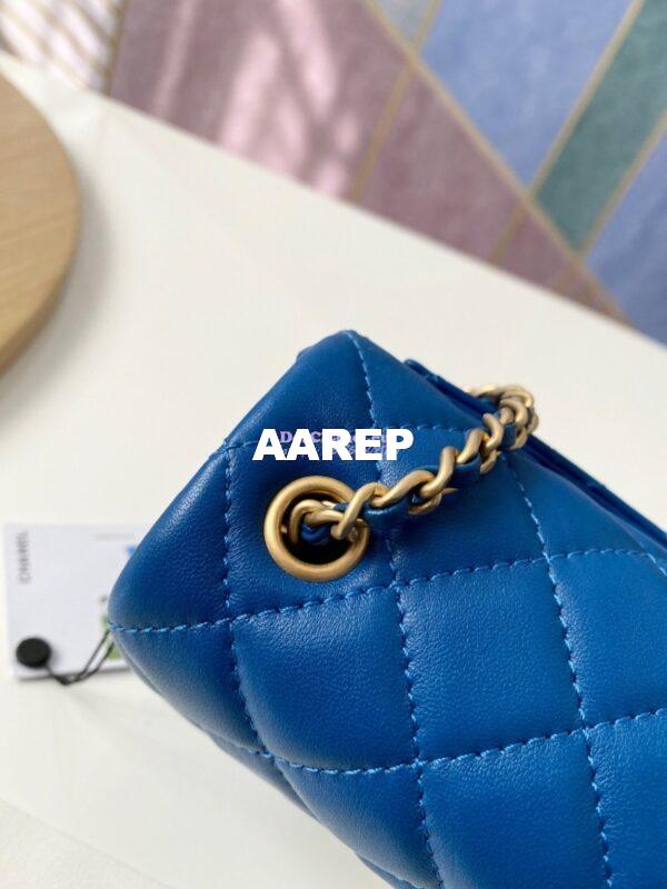 Replica Chanel Lambskin Flap Bag AS1786 Blue 6