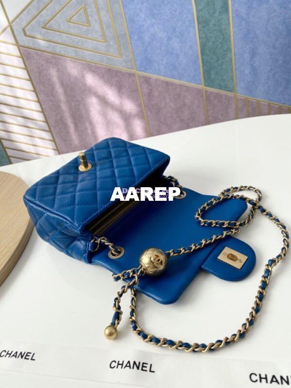Replica Chanel Lambskin Flap Bag AS1786 Blue 7