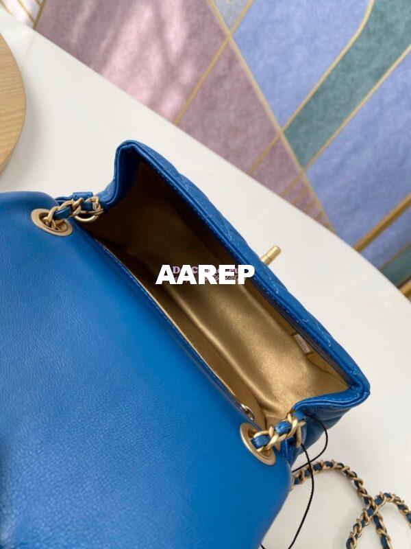 Replica Chanel Lambskin Flap Bag AS1786 Blue 8