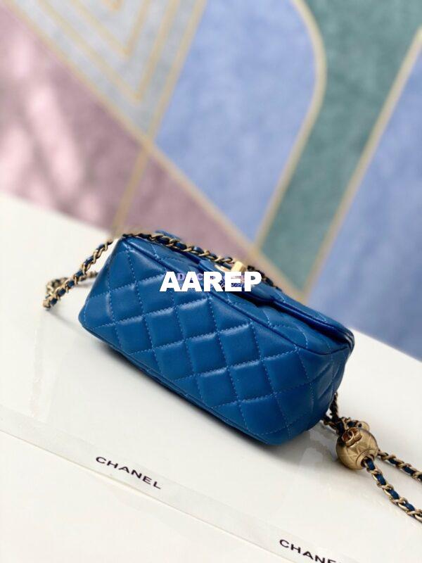 Replica Chanel Lambskin Flap Bag AS1786 Blue 9