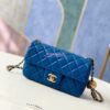 Replica Chanel Lambskin Charm Strap Flap Bag AS1787 Yellow