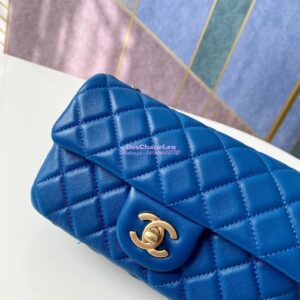 Replica Chanel Lambskin Charm Strap Flap Bag AS1787 Blue 2