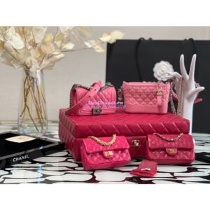 Replica Chanel Sets Of 4 Mini’s Bags AS1949 Pink (Limited) 2