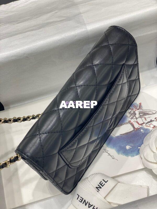 Replica Chanel Wallet On Chain WOC Lambskin AP1794 Black 7