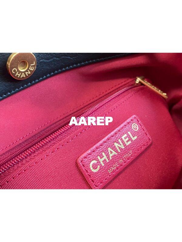 Replica Chanel Small Calfskin Shopping Bag AS2295 Black 11
