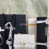 Replica Chanel Quilted Mini Classic Flap Bag Caviar without Edge Stitching 20cm Blue