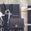 Replica Chanel Quilted Mini Classic Flap Bag Caviar without Edge Stitching 20cm White