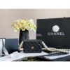 Replica Chanel Wallet On Pearl Chain WOC in Calfskin AP1814 White 2