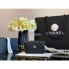 Replica Chanel Wallet On Pearl Chain WOC in Calfskin AP1814 Black