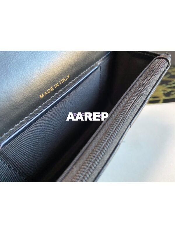Replica Chanel Clutch With Pearl Chain WOC in Calfskin AP1898 Black 11