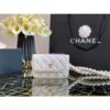 Replica Chanel CF 1112 Quilted Classic Flap Bag in Grainy Calfskin White 2