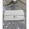 Replica Chanel CF 1112 Quilted Classic Flap Bag in Grainy Calfskin Black Shining Light Gold Hardware 2