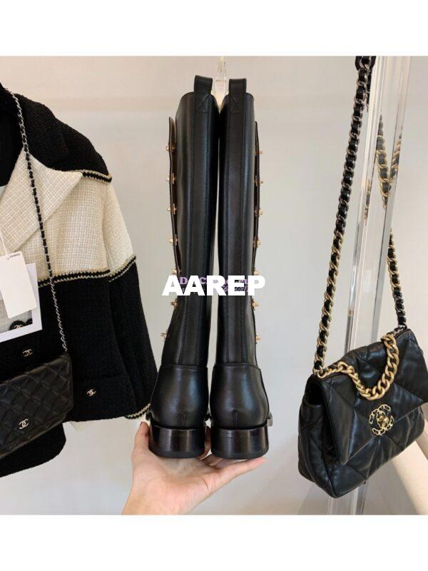 Replica Chanel Vintage 14CC Calfskin Long Boots G25185 13