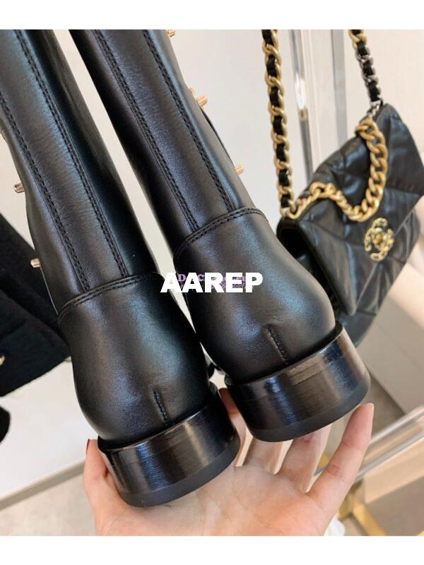 Replica Chanel Vintage 14CC Calfskin Long Boots G25185 14