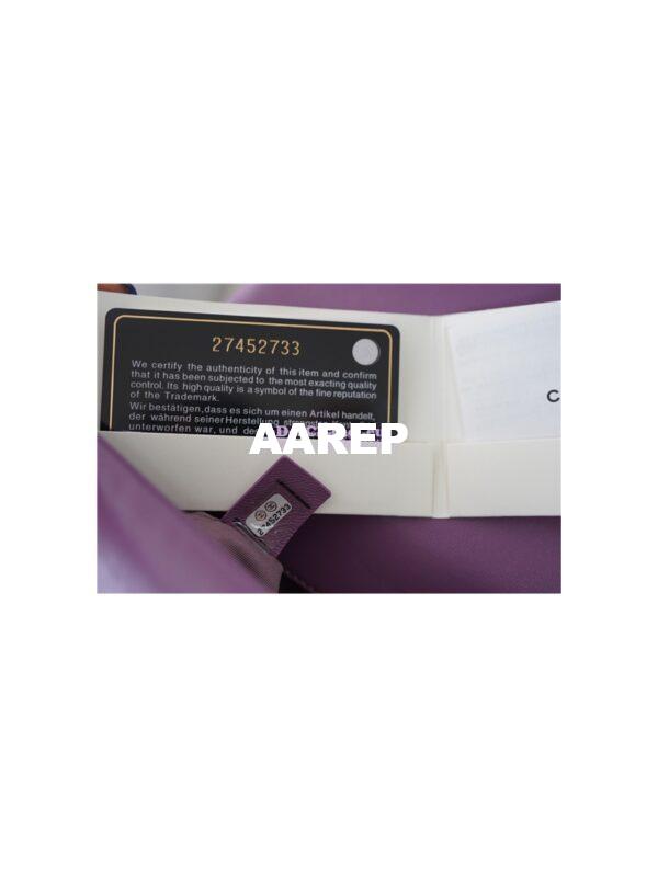 Replica Chanel 19 Large Flap Bag AS1161 Lambskin Purple 12