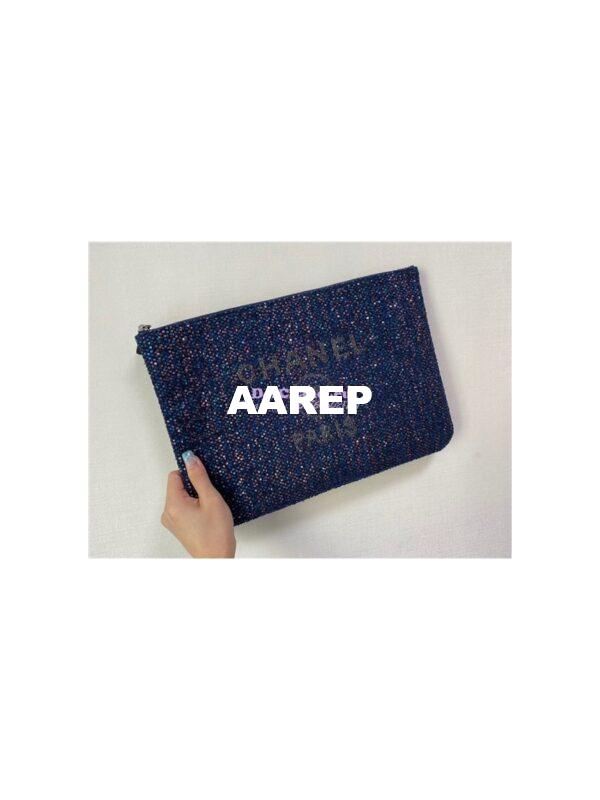 Replica Chanel Viscose Sequins Pouch A81980 14