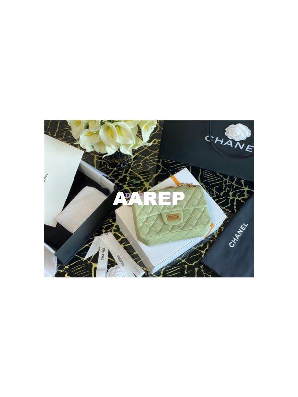 Replica Chanel Reissue 2.55 Small Flap Bag in Aged Calfskin AS0874 in Green 4