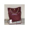 Replica Chanel CC Filigree Vanity Case A93343 So Black Lambskin 2