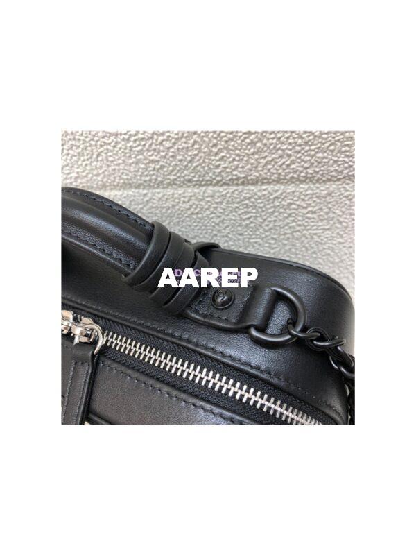 Replica Chanel CC Filigree Vanity Case A93343 So Black Lambskin 15