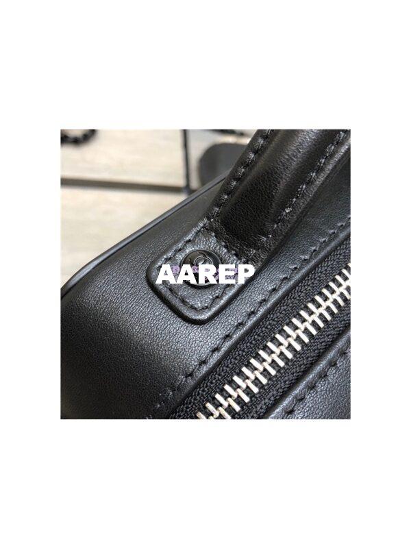 Replica Chanel CC Filigree Vanity Case A93343 So Black Lambskin 24