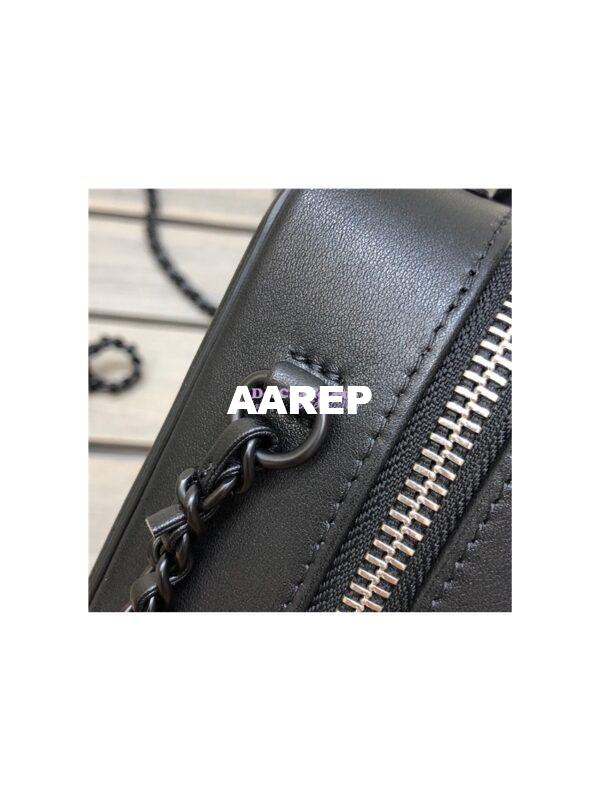 Replica Chanel CC Filigree Vanity Case A93343 So Black Lambskin 32