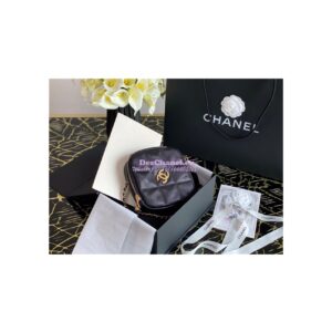 Replica Chanel Diamond Bag AS2201 in Grained Calfskin Black