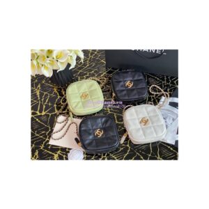 Replica Chanel Diamond Bag AS2201 in Grained Calfskin Black 2