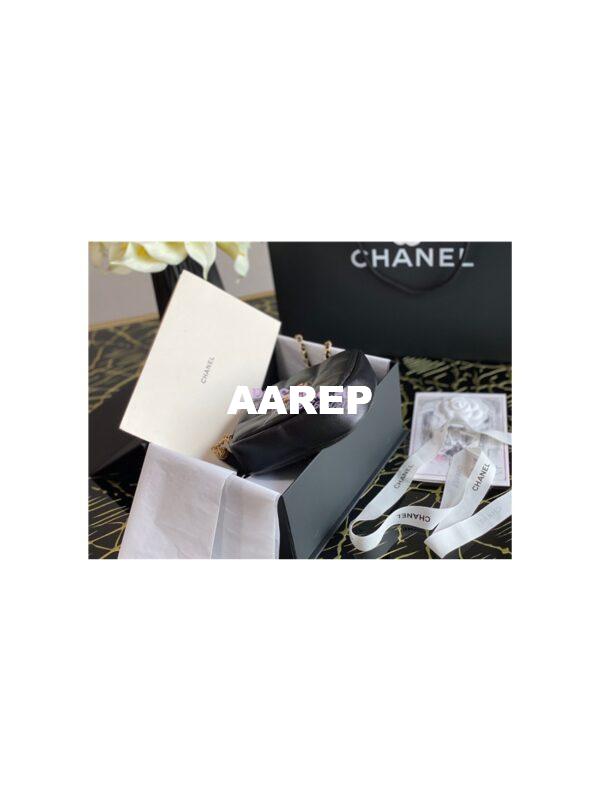 Replica Chanel Diamond Bag AS2201 in Grained Calfskin Black 4