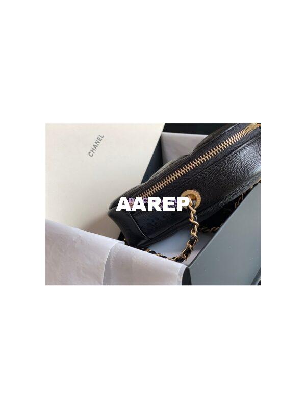 Replica Chanel Diamond Bag AS2201 in Grained Calfskin Black 5