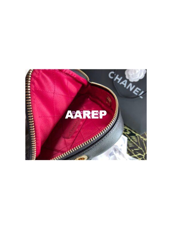 Replica Chanel Diamond Bag AS2201 in Grained Calfskin Black 8