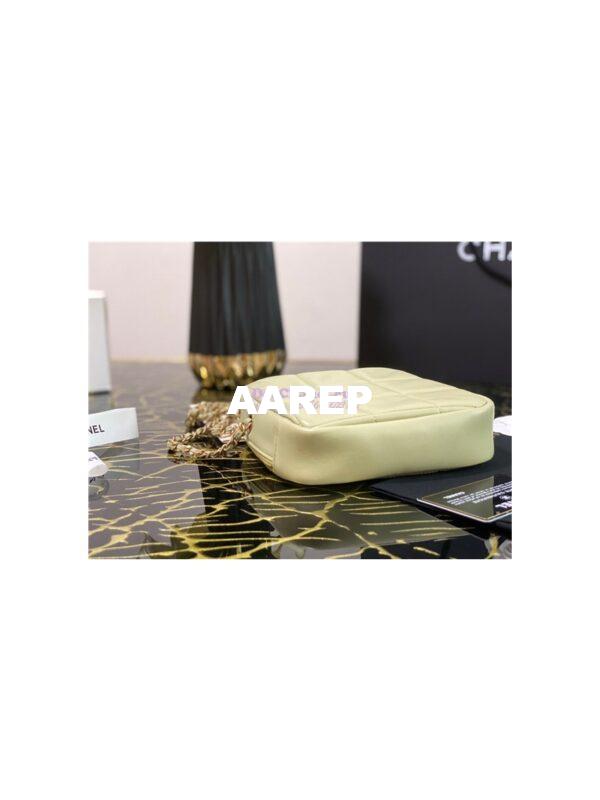 Replica Chanel Diamond Bag AS2201 in Smooth Calfskin Green 6