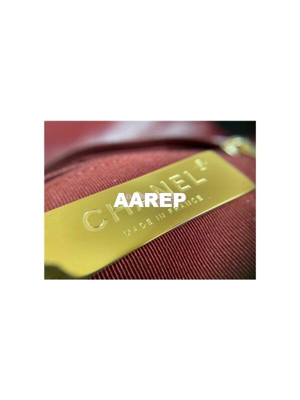 Replica Chanel 19 Flap Bag AS1160 AS1161 Shiny Crumpled Calfskin Burgundy 16