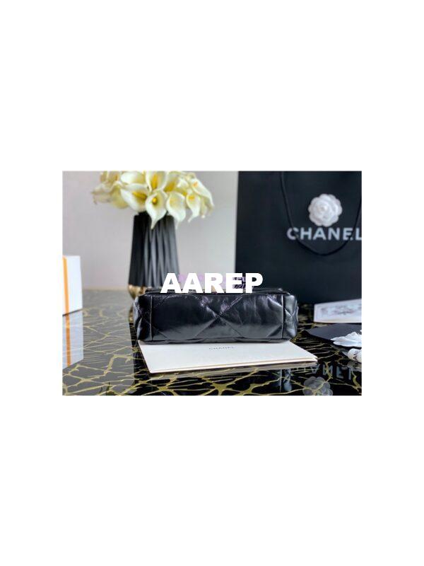Replica Chanel 19 Flap Bag AS1160 AS1161 Shiny Crumpled Calfskin Black 5