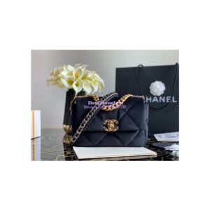 Replica Chanel 19 Flap Bag AS1160 AS1161 Velvet Black