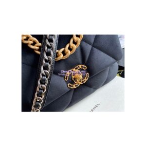 Replica Chanel 19 Flap Bag AS1160 AS1161 Velvet Black 2